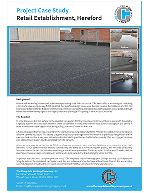 Hereford roofing Case Study