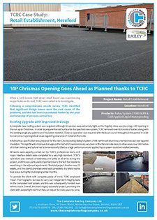 retail establishment Hereford roofing case study