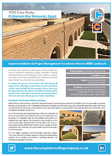 El Alamein roofing project - TCRC case study